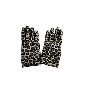 Bloomingdale's Cashmere Lined Animal Print Calf Hair Tech Gloves - Exclusive